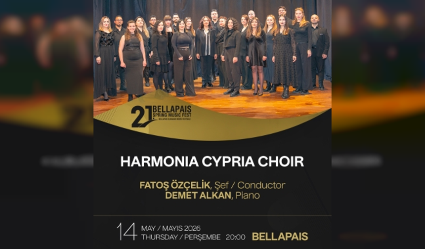 Bellapais İlkbahar Müzik Festivali bu akşam Harmonia Cypria Korosu Konseri ile final yapacak
