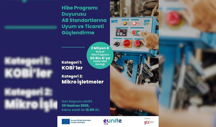 AB, Kıbrıs Türk toplumundaki işletmelere yönelik yeni hibe programı başlattı