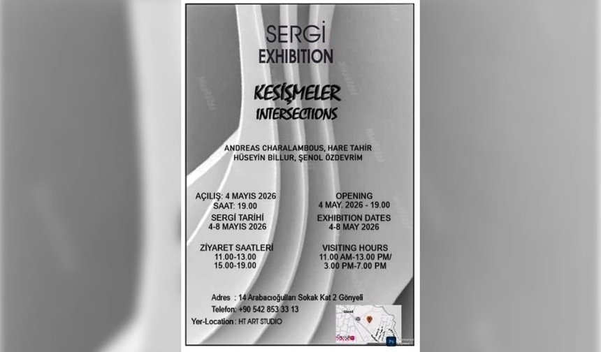 “Kesişmeler” Sergisi Gönyeli’de sanatseverlerle buluşuyor