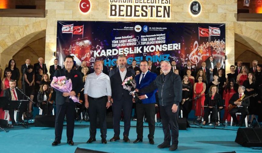 Beyarmudu Belediyesi Türk Sanat Müziği Topluluğu Korosu Kardeşlik Konseri ile Çorum’da Sahne Aldı