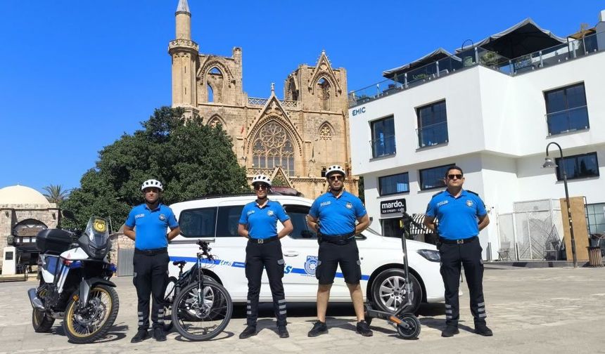 Turizm polisi uygulaması Gazimağusa'da da başladı