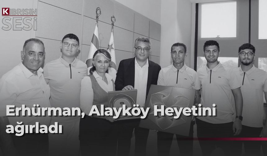 Cumhurbaşkanı Erhürman, Alayköy Gençlik ve Spor Kulübü heyetini kabul etti