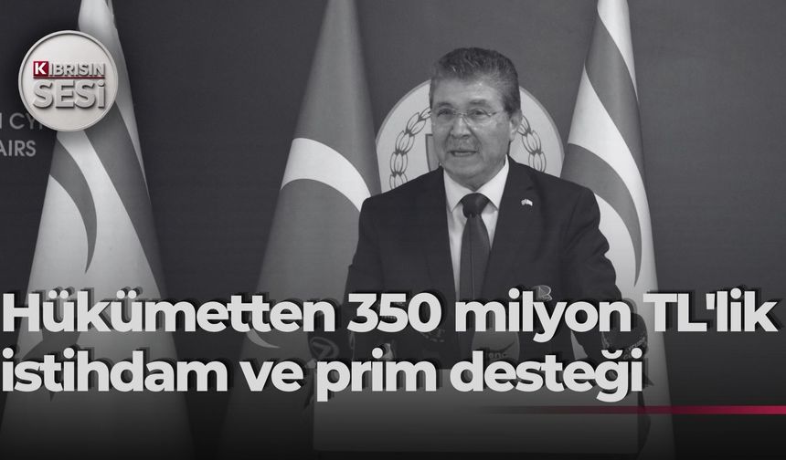Başbakan Üstel yeni teşvik paketini açıkladı: İstihdama 350 Milyon TL'lik dev destek