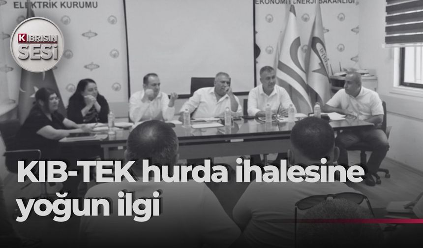 KIB-TEK hurda satış ihalesi yoğun katılımla gerçekleştirildi