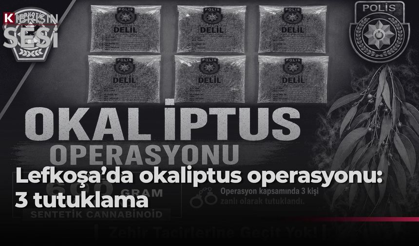 Lefkoşa’da Okaliptus Operasyonu… Uyuşturucu tasarrufundan 3 tutuklu