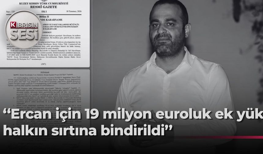 Ercan üzerinden yeni tartışma: Talat' 19 milyon euroluk yük iddiası
