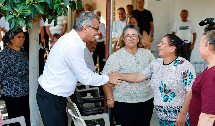 Cumhurbaşkanı Erhürman, Beyarmudu Belediyesi ile Dörtyol, Korkuteli ve Güvercinlik’i ziyaret etti