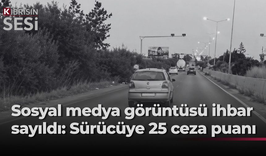 Tehlikeli sürüş sosyal medyaya yansıdı: Sürücüye 14 bin TL ceza