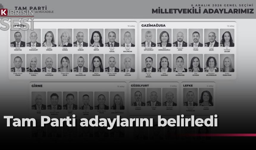 TAM Parti 50 milletvekili adayını açıkladı