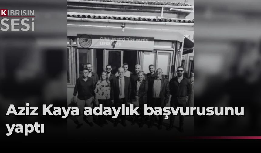 CTP’nin Lefke Belediye Başkan adayı Aziz Kaya ve belediye meclis üyesi adayları resmi başvurularını gerçekleştirdi