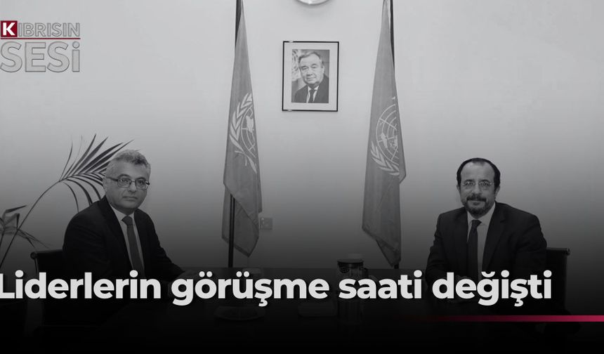 Erhürman-Hristodulidis görüşmesinin saati değişti… Liderler yarın saat 11.00’de bir araya gelecek