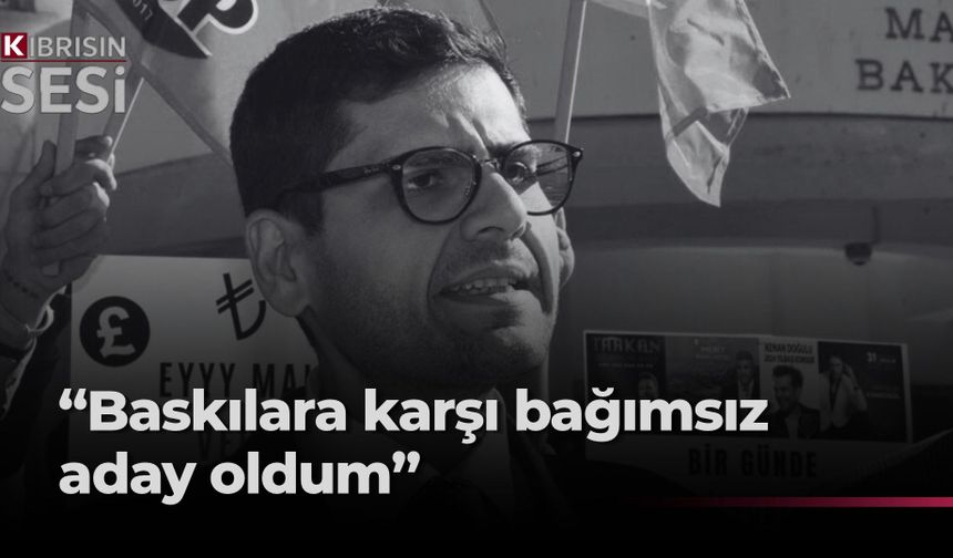 Hüseyin Mert Coşkun, Gazimağusa’dan bağımsız milletvekili adayı olmak için başvuruda bulundu