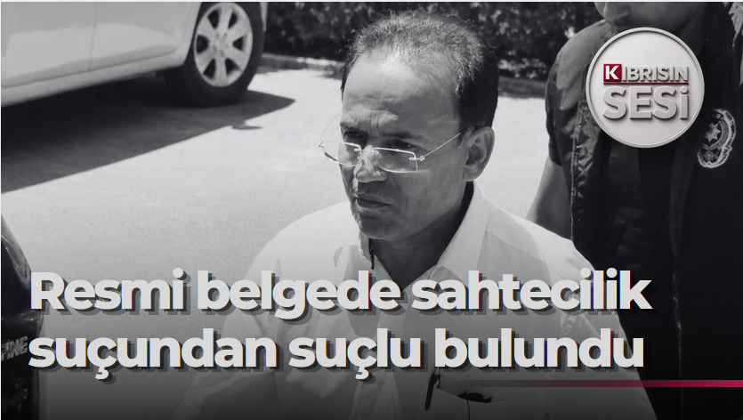 Katip Demir, resmi belgede sahtecilik suçundan suçlu bulundu