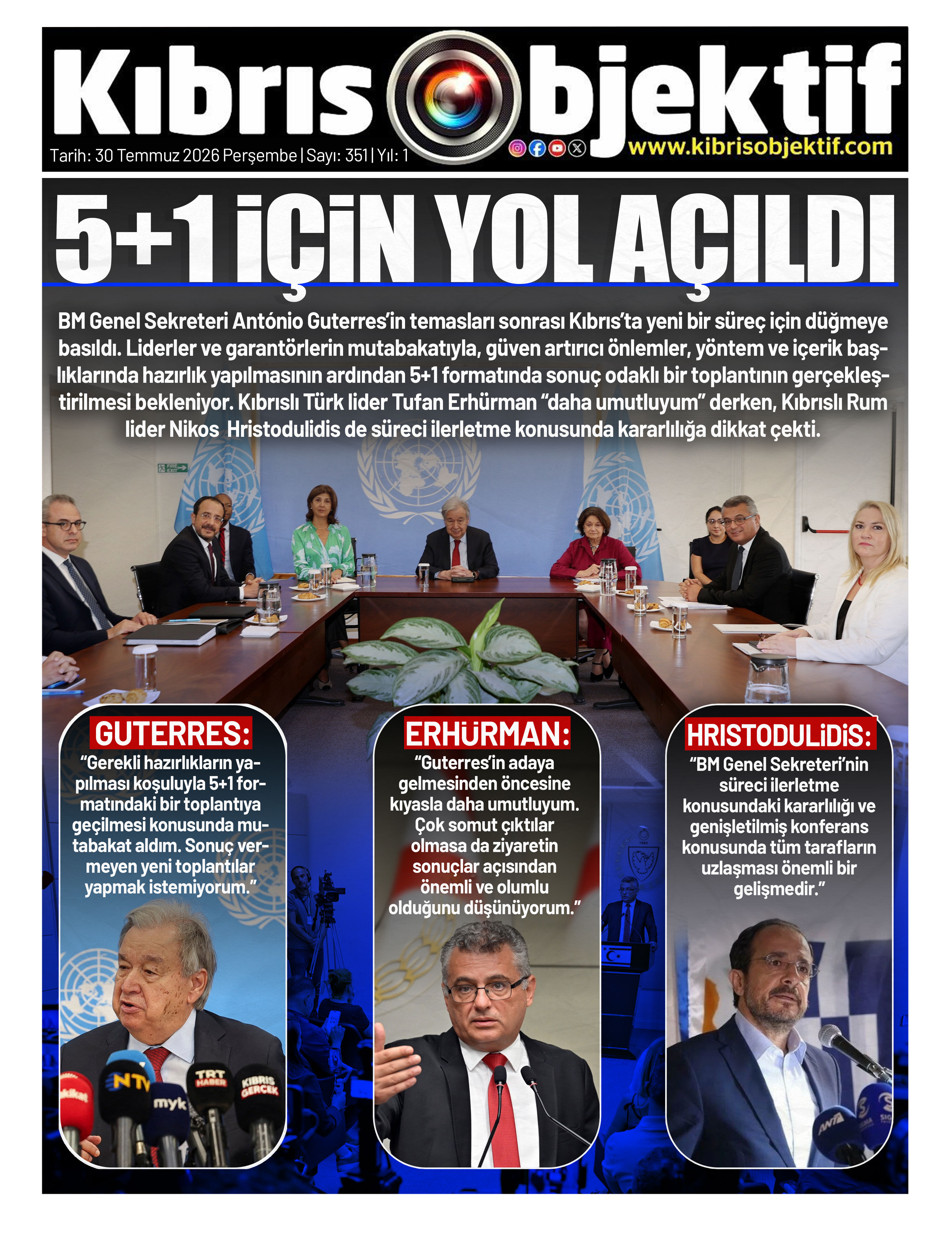 Kıbrıs Objektif 30 Temmuz 2026 Sayi 351.Jpg