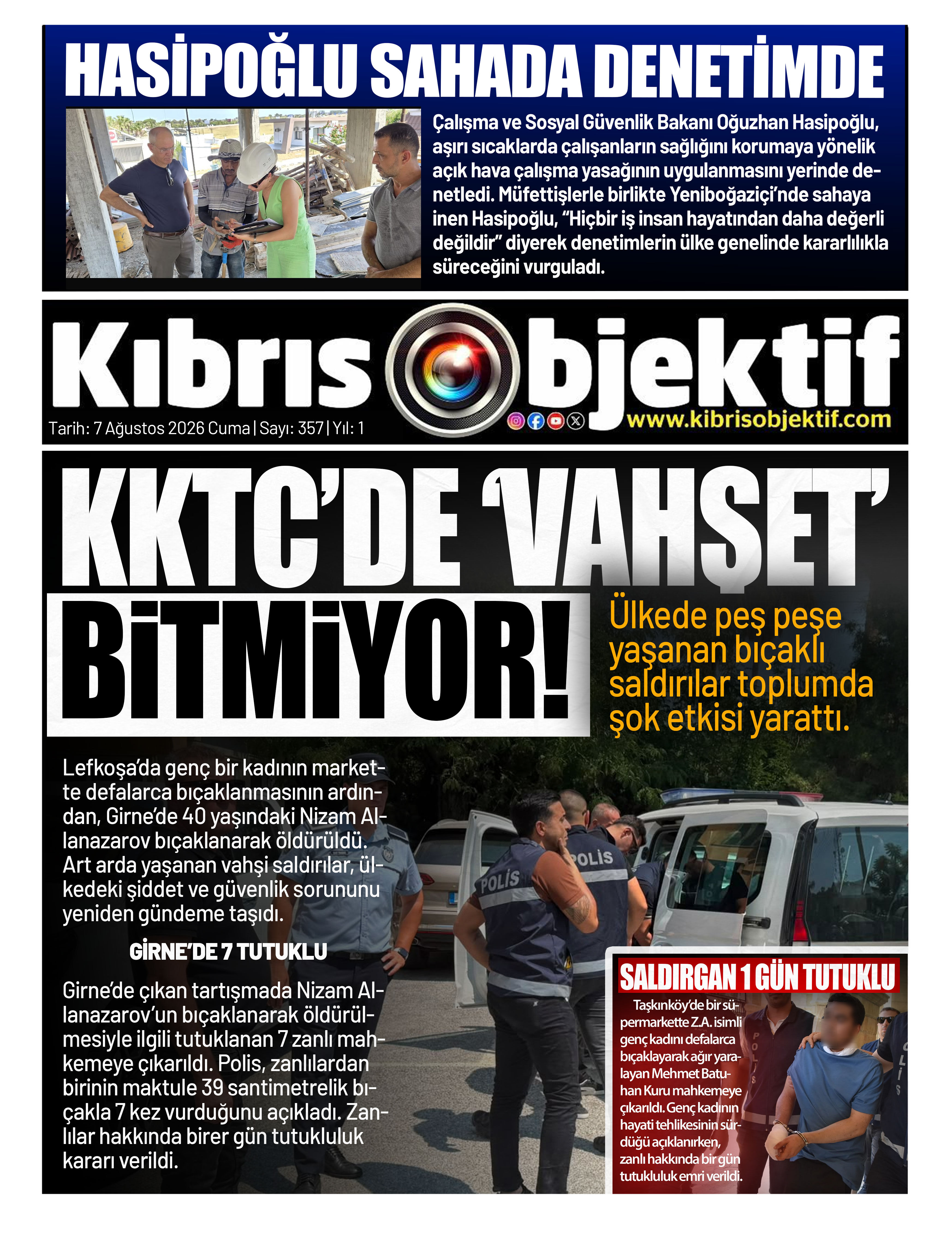 Kıbrıs Objektif 7 Ağustos 2026 Sayi 357.Jpg