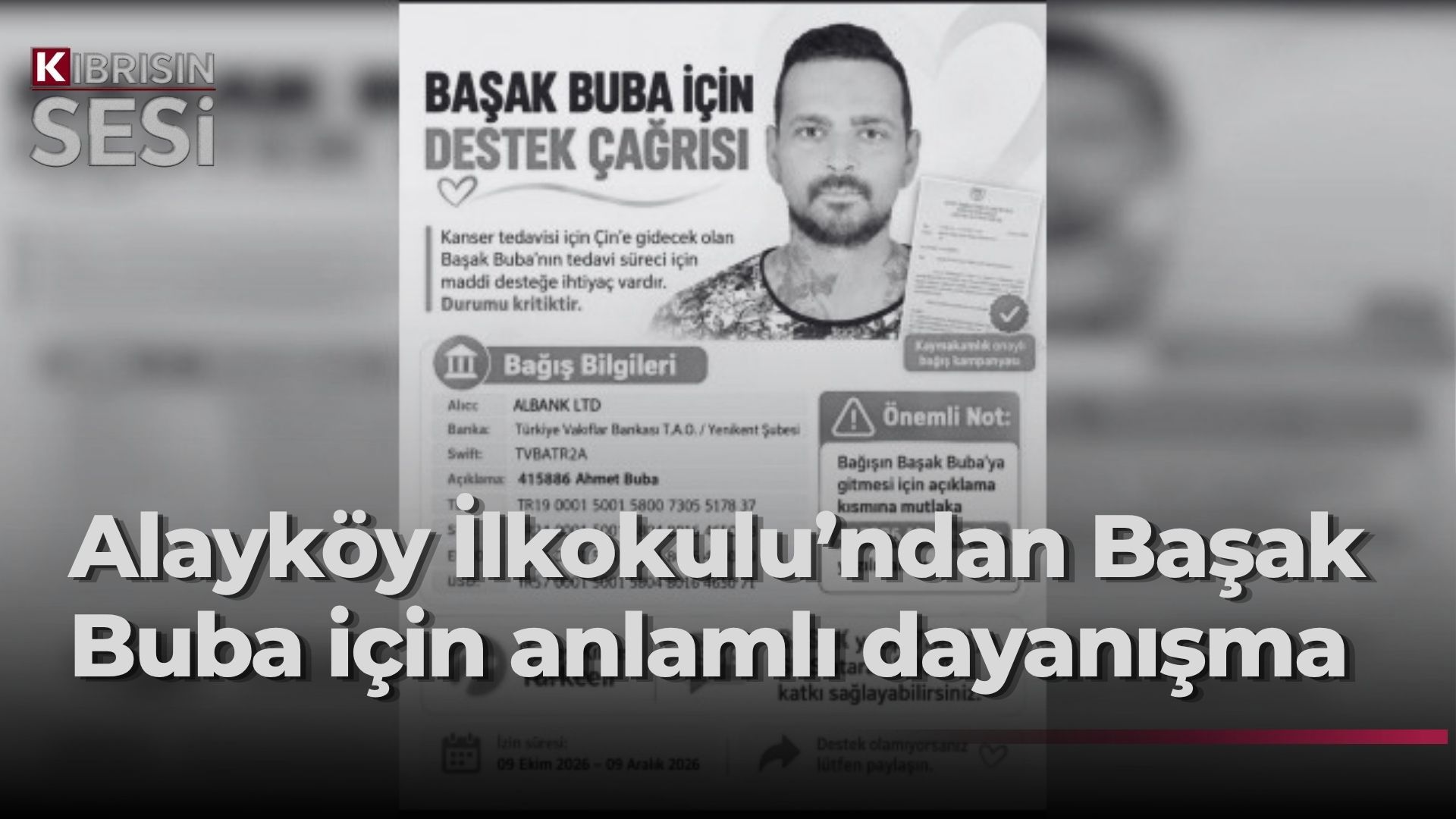 Küçük yüreklerden büyük umutlara: Tüm okullara destek çağrısı